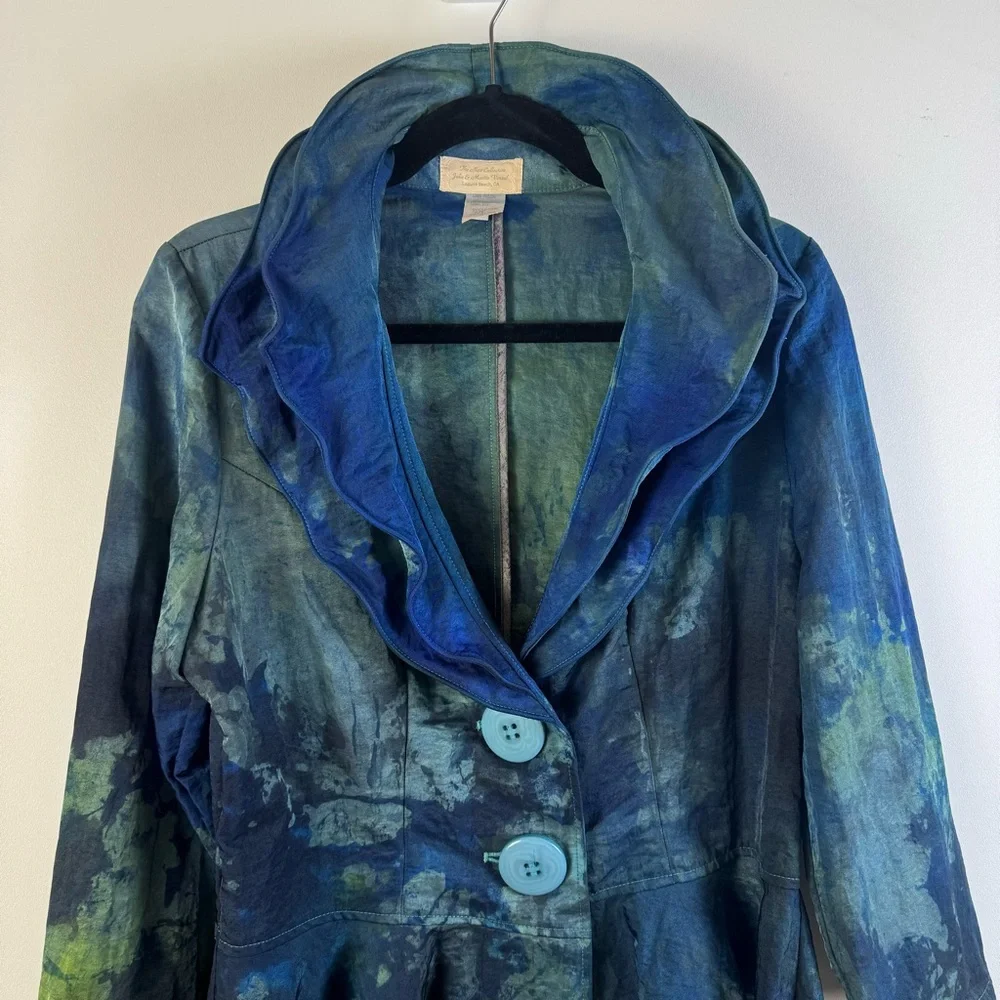 Julie and Martin Venzal The New Collection Laguna Beach Jacket Large Taffeta Vtg